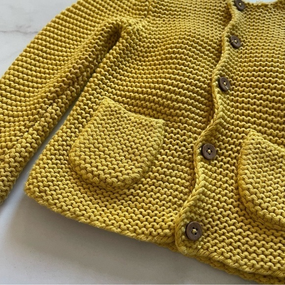 John Lewis Marigold Knit Cardigan Sweater Size 9-12 Months - Picture 4 of 8